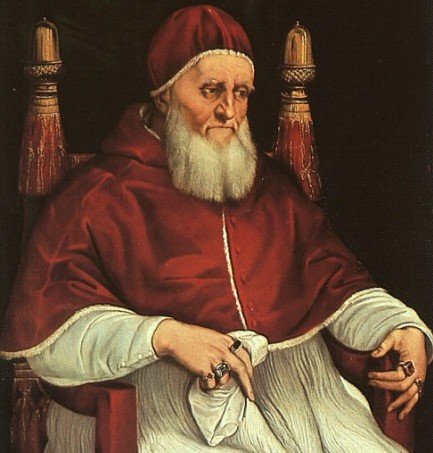 Il Papa Giulio II ritratto da Raffaello 1