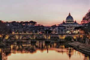 Roma, la Basilica ed il Tevere