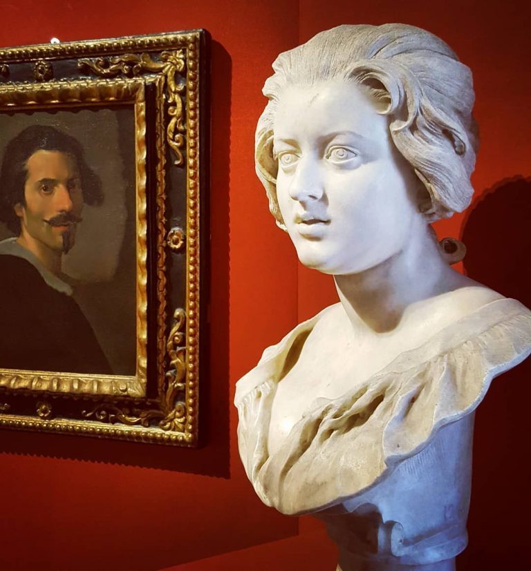 Busto di Costanza Bonarelli e ritratto di Gian Lorenzo Bernini