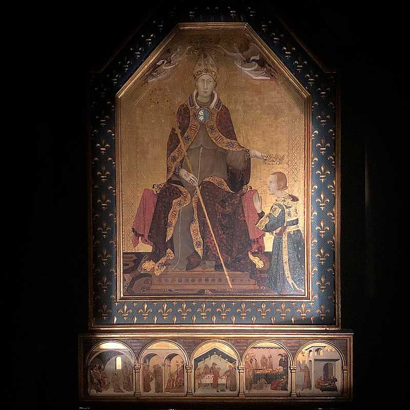 San Ludovico di Tolosa dipinto da Simone Martini