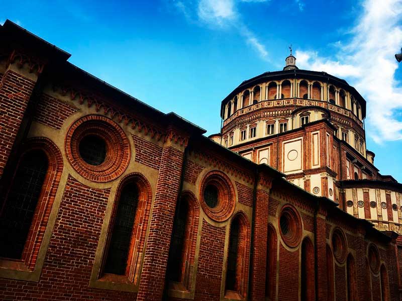 Tribuna della chiesa di Santa Maria delle Grazie di Donato Bramante