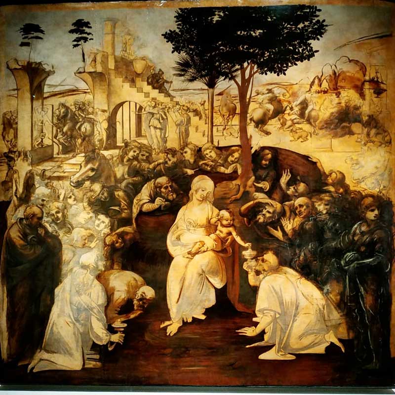 adorazione dei magi leonardo da vinci