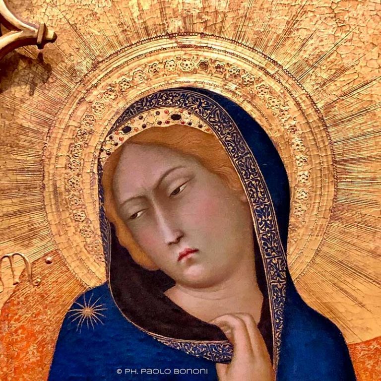 annunciazione simone martini particolare