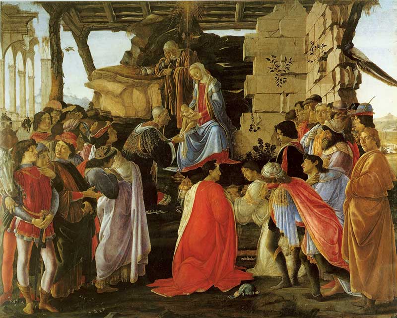 Botticelli adorazione dei magi uffizi