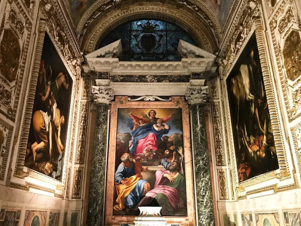 opere caravaggio roma cappella cerasi