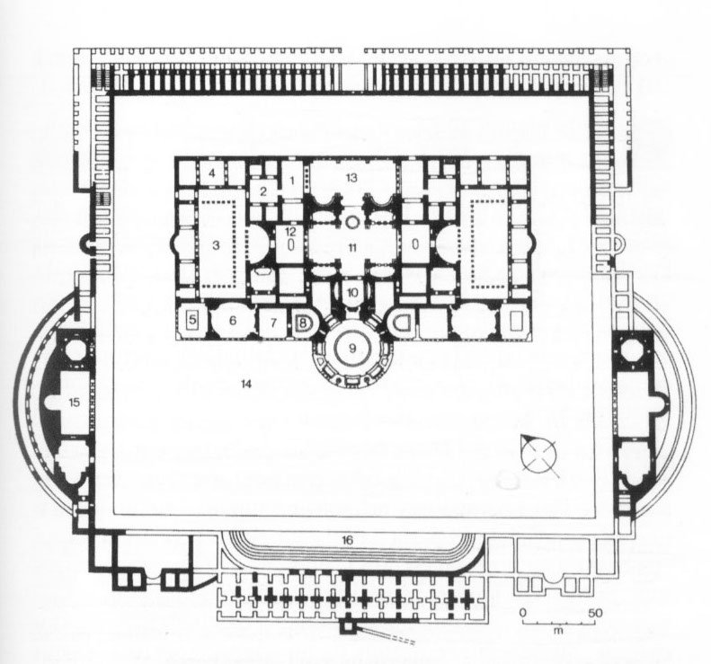 pianta terme Caracalla